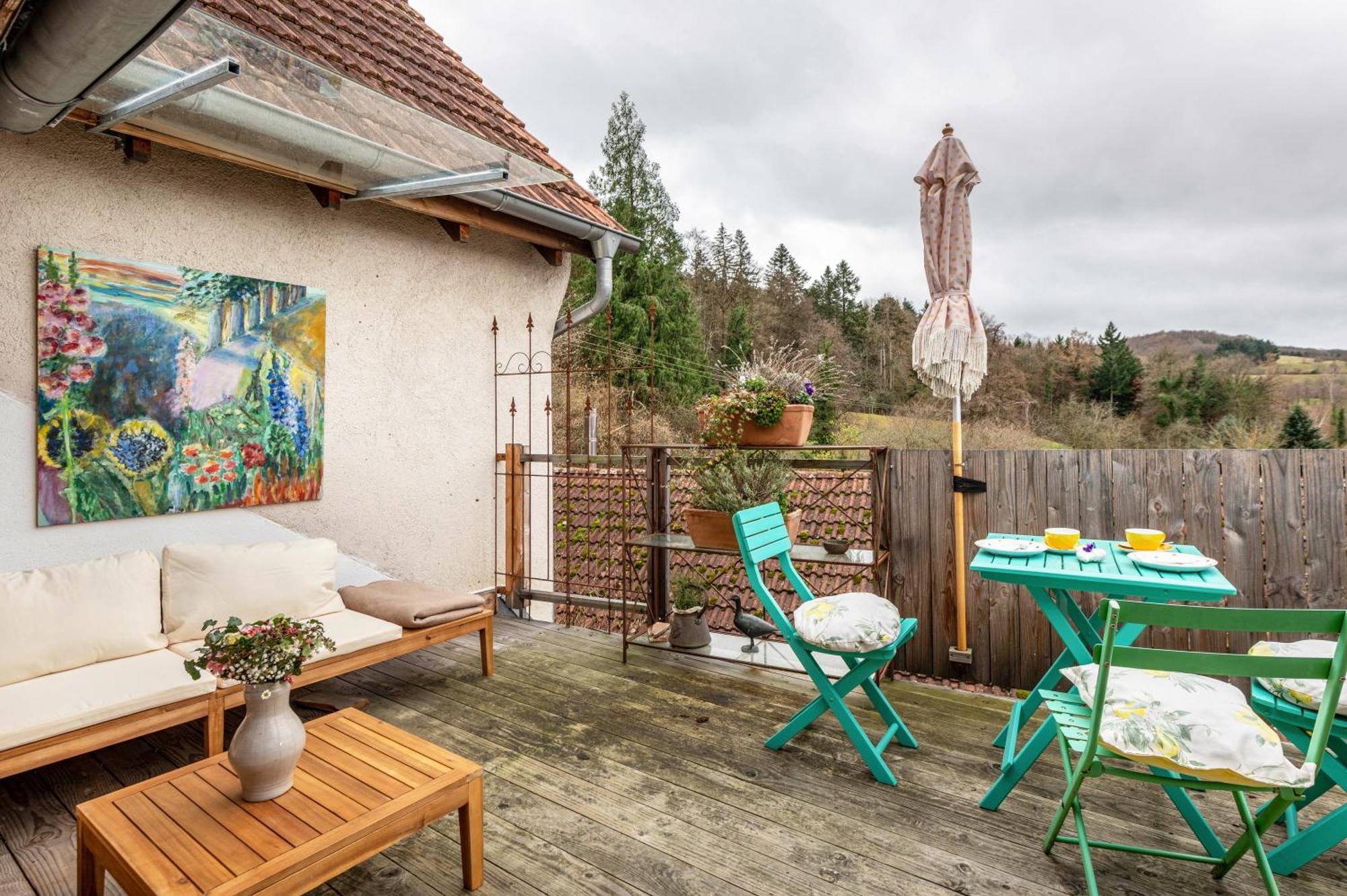 Haus Der Malerin Andrea Gawaz Appartement Mullheim  Buitenkant foto